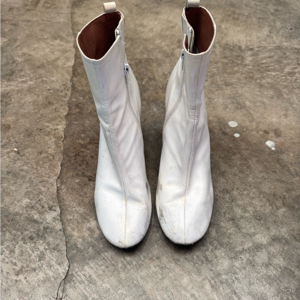 Jeffrey Campbell White Ankle Booties - Picture 3 of 9